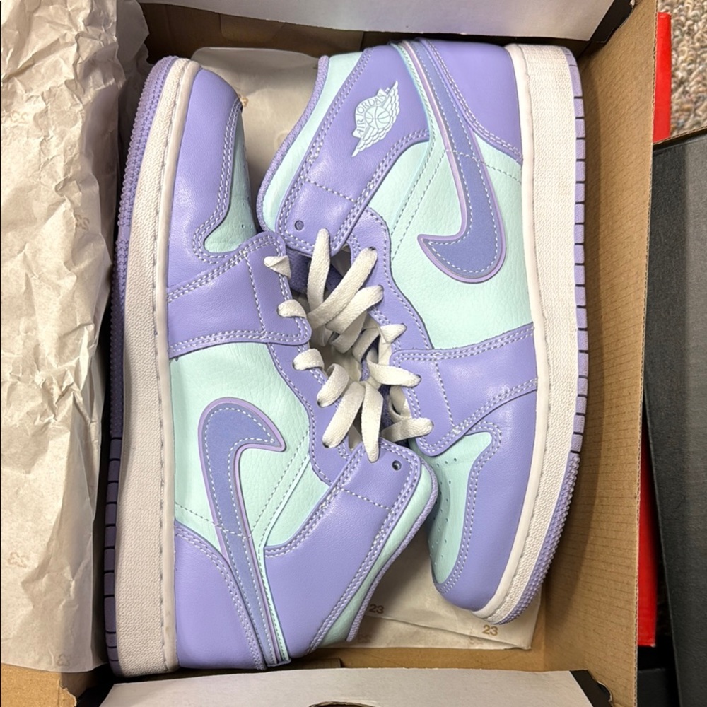 Jordan Lavender and Mint High-Tops